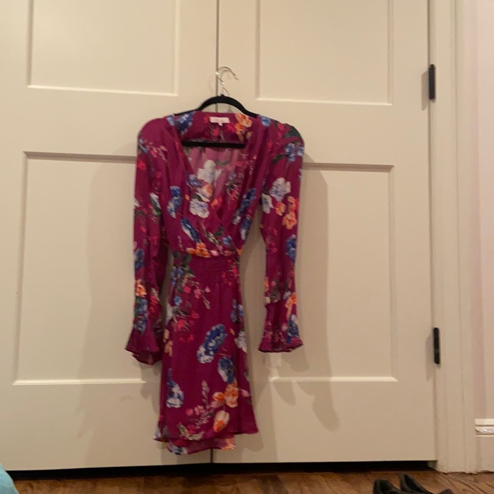 Printed floral Parker long sleeve dress